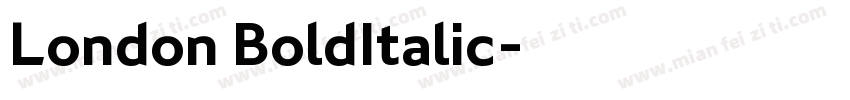 London BoldItalic字体转换